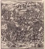 Leonhard Beck, The Battle of Stockhamer Haid, woodcut