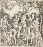 Cristofano di Michele Martini Il Robetta, Allegory of the Power of Love, engraving