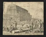 The Temple of Diana in Ephesus by Philip Galle, 1572, part of a series of eight dedicated to the Seven Wonders of the Ancient World, offered Feb 2024