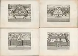 Lot of 4 plates with views of Rome by Giacomo Lauro, Lot of, offered Feb 2024