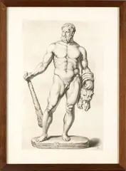 Cornelis Bloemaert, Hercules, after Joachim von Sandrart