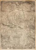 Martin Rota, Last Judgment, by Michelangelo, etching