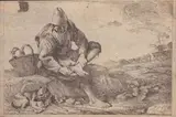 Jan Miel, Farmer extracting foot thorn
