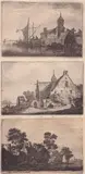 Anthonie Waterloo, Lot of three landscapes, Etching