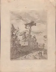 View of Rome by Paolo Anesi, etching, offered Feb 2024