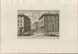 Giuseppe Vasi, Macel de Corvi square, etching