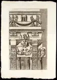 Architectural capriccio from "Observations" by Giovanni Battista Piranesi, Etching, offered Feb 2024