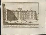Veduta del Palazzo Panfilio dalla parte del Collegio Romano by Giovanni Battista Piranesi, etching, offered Feb 2024