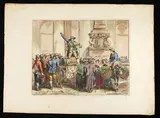 Bartolomeo Pinelli, The Charlatan, in Rome, 1821, etching