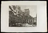Luigi Rossini, Veduta del secondo ordine dei Bagni di Paolo Emilio...