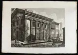 Luigi Rossini, Veduta del Tempio della Fortuna Virile