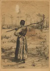 Jules Bastien-Lepage, Retour des Champs, 1878, etching and drypoint