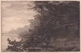 Francesco Vitalini, Castelfusano, etching
