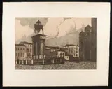Angelo Rossini, The Colleoni Monument - Venice, 1910, 82.5x65