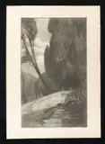 Angelo Rossini, Night at Villa Falconieri - Frascati, 1910, etching and aquatint;