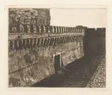 Umberto Prencipe, The bastion (Castel Sat'Angelo in Rome), 1910, etching and aquatint
