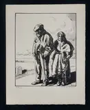 Pierre-Eugène Vibert, Les Errants, woodcut
