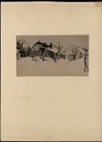 Max Pollak, Farmhouses under the snow, 1910, Etching and drypoint