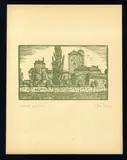 Giuseppe Haas Triverio, Castello Piemontese (di Gaglianico), xilografia