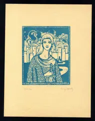 Judith by Angelo Morelli, woodcut, offered Feb 2024