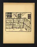 Irma Pavone Grotta, Winter, woodcut