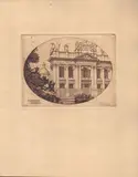 Gustavo Rodella, S•Giovanni•Laterano, etching and aquatint