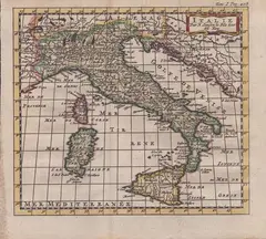 Nicolas Sanson, Italy, etching and engraving