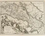 Francois Halma, Latium Campanje en Samnium et de Omleggende Landstreeken, engraving and etching