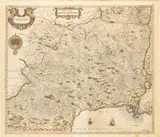 Johannes (Jan) Janssonius, Languedoc, engraving and etching
