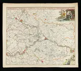 Frederick de Wit, Comitatus Namurci Tabula in Lucem edited by Frederico de Wit, engraving and etching