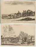 Stefano della Bella, Varii capricci militari di Stef. delle Bella, lot of two etchings