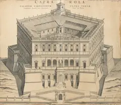 Pieter Mortier I, Caprarola. Palatium Farnesiorum extra urdem, The print has not been examined out of frame (64.5 x