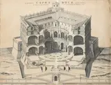 Pieter Mortier I, Internal Caprarolae facies, The print has not been examined out of frame (64.5 x