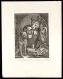 William Hogarth, The Bruiser, engraving and etching