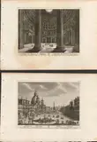 Giuseppe Vasi, Lot of 3 plates with views of Rome..., From NUOVA RACCOLTA DI CENTO PRINCIPALI VEDUTE ANTICHE E MODERNE DELL’ALMA CITTÀ DI ROMA E DELLE SUE VICINANZE