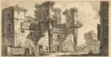 Parte del Foro di Nerva by Giovanni Battista Piranesi, etching, offered Feb 2024