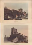 Matthew Dubourg, PONTE SALARO | PONTE LUCANO (Rome), 1820, lithograph