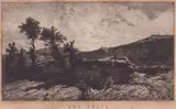 Angelo Beccaria, On the hills, Etching