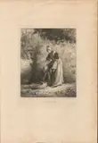 Edmond Hédouin, La cueillette des haricots, after Jean François Millet