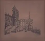 Antonio Carbonati, Trinità dei Monti, 1918, etching