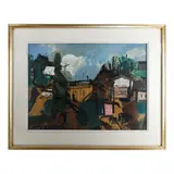 Giorgio Celiberti, Landscape of Lazio, framed