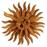 Ferdinando Codognotto, Sun, wooden volume sculpture, 85 x
