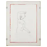 Female nude, multiple on paper by Franco Gentilini, P.A. in frame, offered Jan 2024