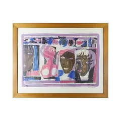 4 heads, multiple on paper by Piero Zuffi, offered Jan 2024