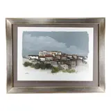 Landscape by Enotrio Pugliese, in frame, offered Jan 2024