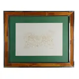 Crowd, drawing on paper by Mino Maccari, in frame, offered Jan 2024