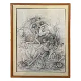 Angelo Canevari, Naked figures fighting