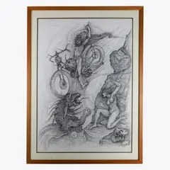 Biker with dragon by Angelo Canevari, offered Jan 2024