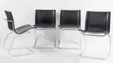 Claudio Salocchi, Set of 4 Chairs Lia Model, Prod. Sormani