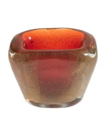 Small Orange Murano Vase by Carlo Scarpa by Carlo Scarpa, 1955, Small orange Murano vase made by Carlo Scarpa for Venini Hand-signed on the base "Venini", offered Dec 2023